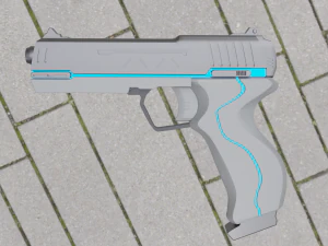 sci-fi pistol 3D Model