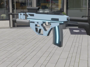 fucile d'assalto fantascientifico Modello 3D