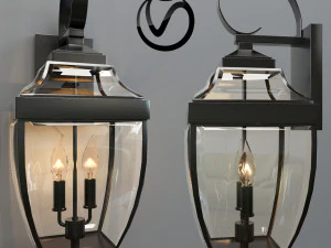 aplique de pared bellevue Modelo 3D