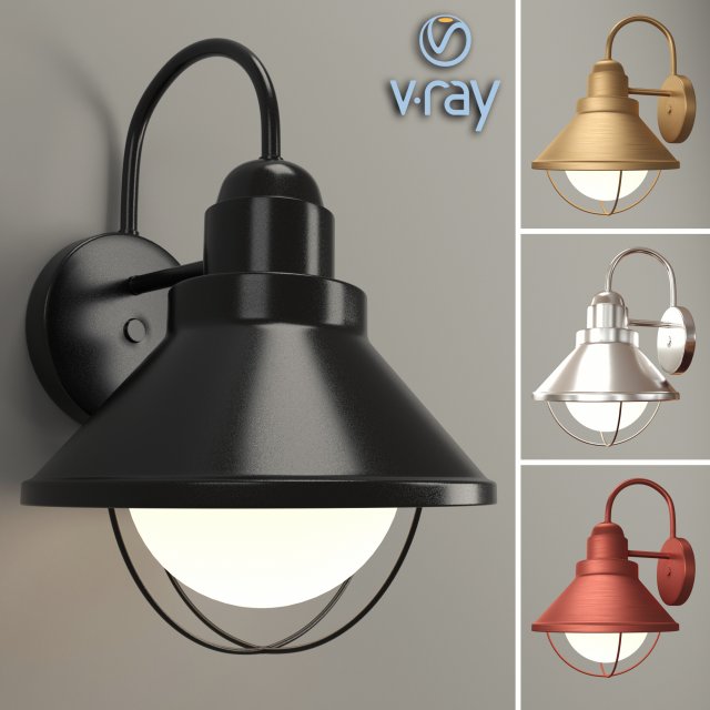kichler wall light Model 3D .c4d .max .obj .3ds .fbx .stl .blend 