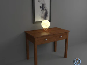 luz de la luna libre de baja poli Modelo 3D