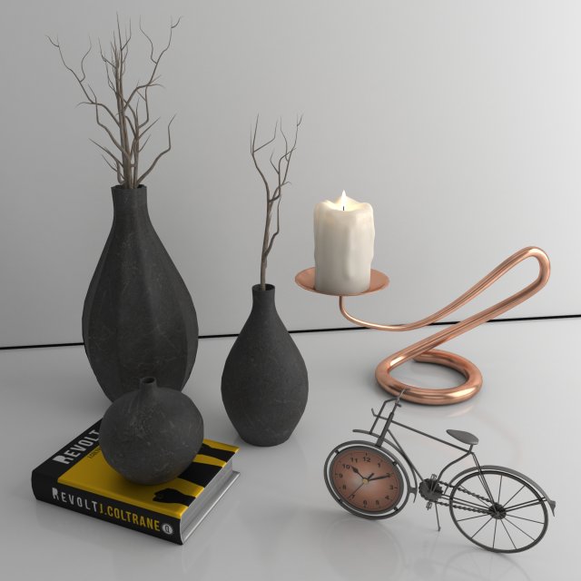 decorative set free 3D 模型 .c4d .max .obj .3ds .fbx .stl .blend 