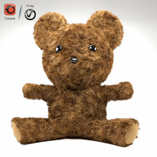 doll teddy Model 3D .c4d .max .obj .3ds .fbx .stl .blend 