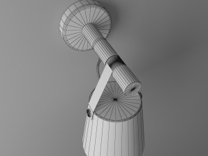 wooden wall lamp 3D Model
