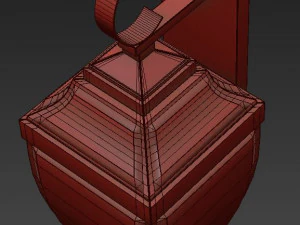 rusted bellevue wall light 3D Model