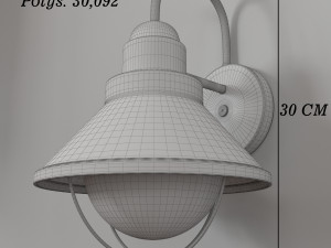 rusted wall light Modelo 3D