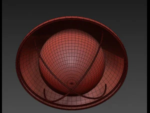 lampada da parete arrugginita Modello 3D