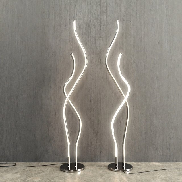 modern floor lamp 3D Модель .c4d .max .obj .3ds .fbx .stl .blend