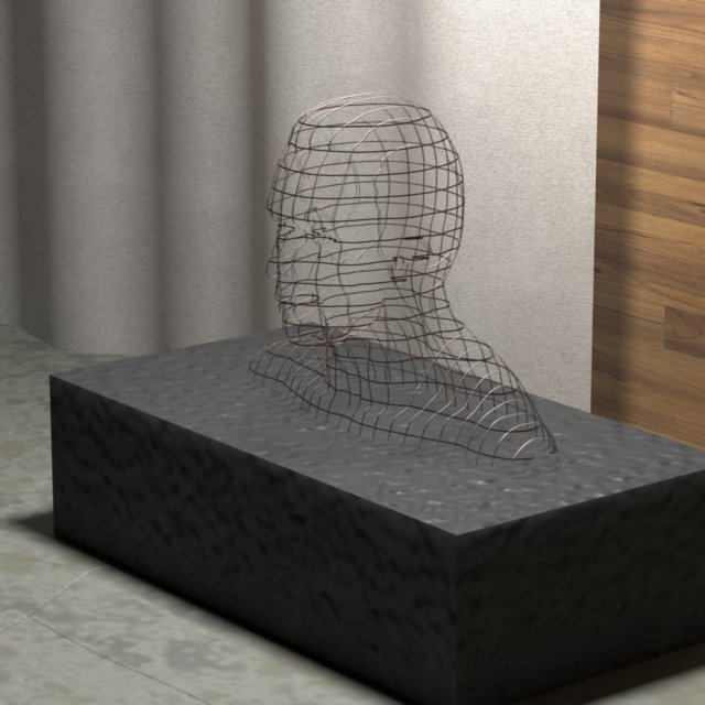sculpture metallic 3D Model .c4d .max .obj .3ds .fbx .stl .blend 