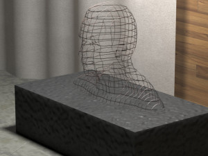 sculpture metallic 3D Model
