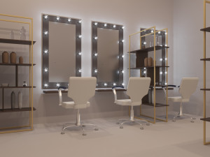 beauty salon furniture 3D Модель