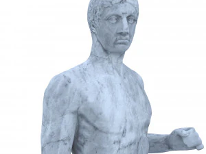 homem est&aacute;tua Modelo 3D