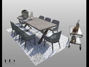 set of furniture 3D Model