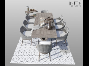 set of furniture Model 3D