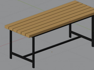bench Modelo 3D