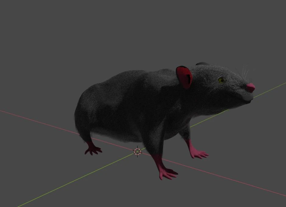 rat 3D Model .c4d .max .obj .3ds .fbx .stl .blend 