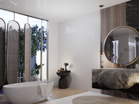 Nature bath 3Dモデル