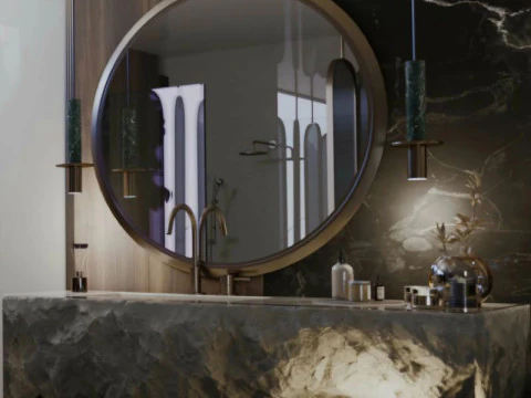 Banho natural Modelo 3D