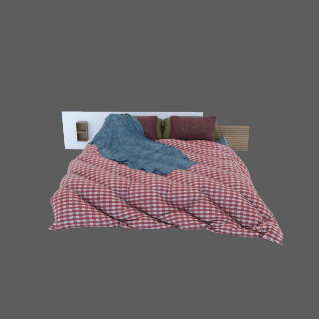 bed 3Dモデル .c4d .max .obj .3ds .fbx .stl .blend 