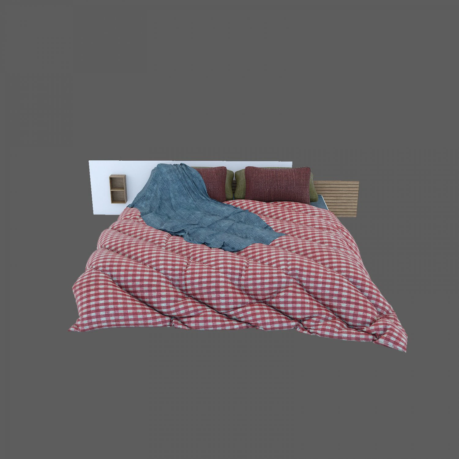 bed 3D Model .c4d .max .obj .3ds .fbx .stl .blend 