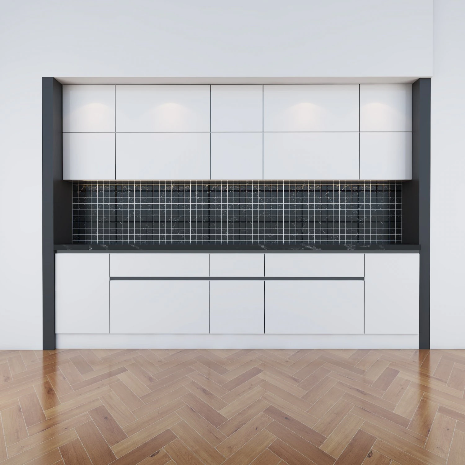 kitchen modern 3D Model .c4d .max .obj .3ds .fbx .stl .blend 