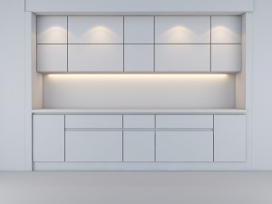 kitchen modern 3D मॉडल