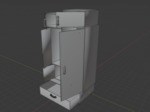cupboard of colored squares 3D-Modell