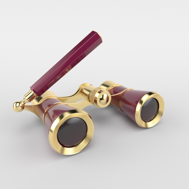 opera binoculars 3D 模型 .c4d .max .obj .3ds .fbx .stl .blend 