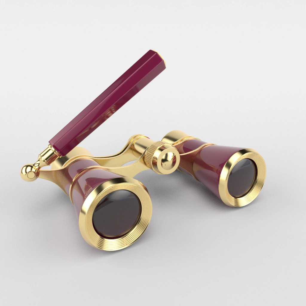 binoculares de &oacute;pera Modelo 3D .c4d .max .obj .3ds .fbx .stl .blend 