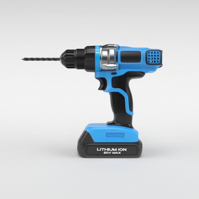 multidrill 3D Model .c4d .max .obj .3ds .fbx .stl .blend 