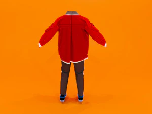 red jacket 3D Model