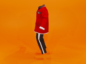 red jacket 3D Модель