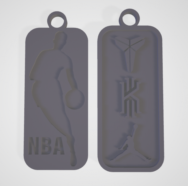 nba plate 3D printmodel .c4d .max .obj .3ds .fbx .stl .blend