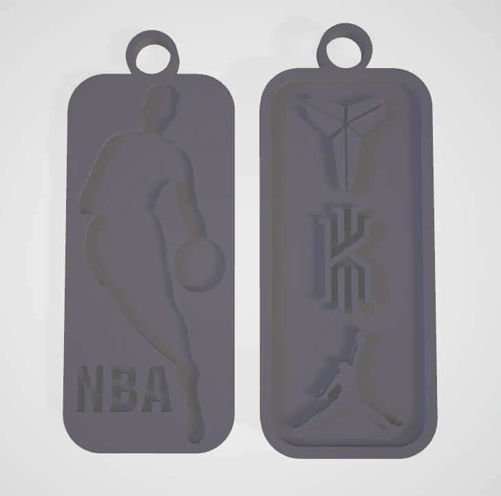 nba plate 3D Print Model .c4d .max .obj .3ds .fbx .stl .blend 