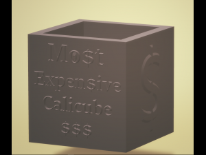 most expensive calibration cube 3D Print Model