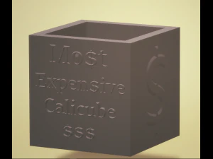 cubo de calibraci&oacute;n m&aacute;s caro Modelo de impresión 3D