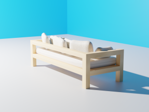 soft sofa for office 3Dモデル