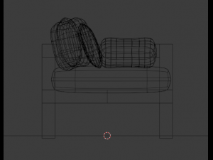 soft sofa for office 3Dモデル