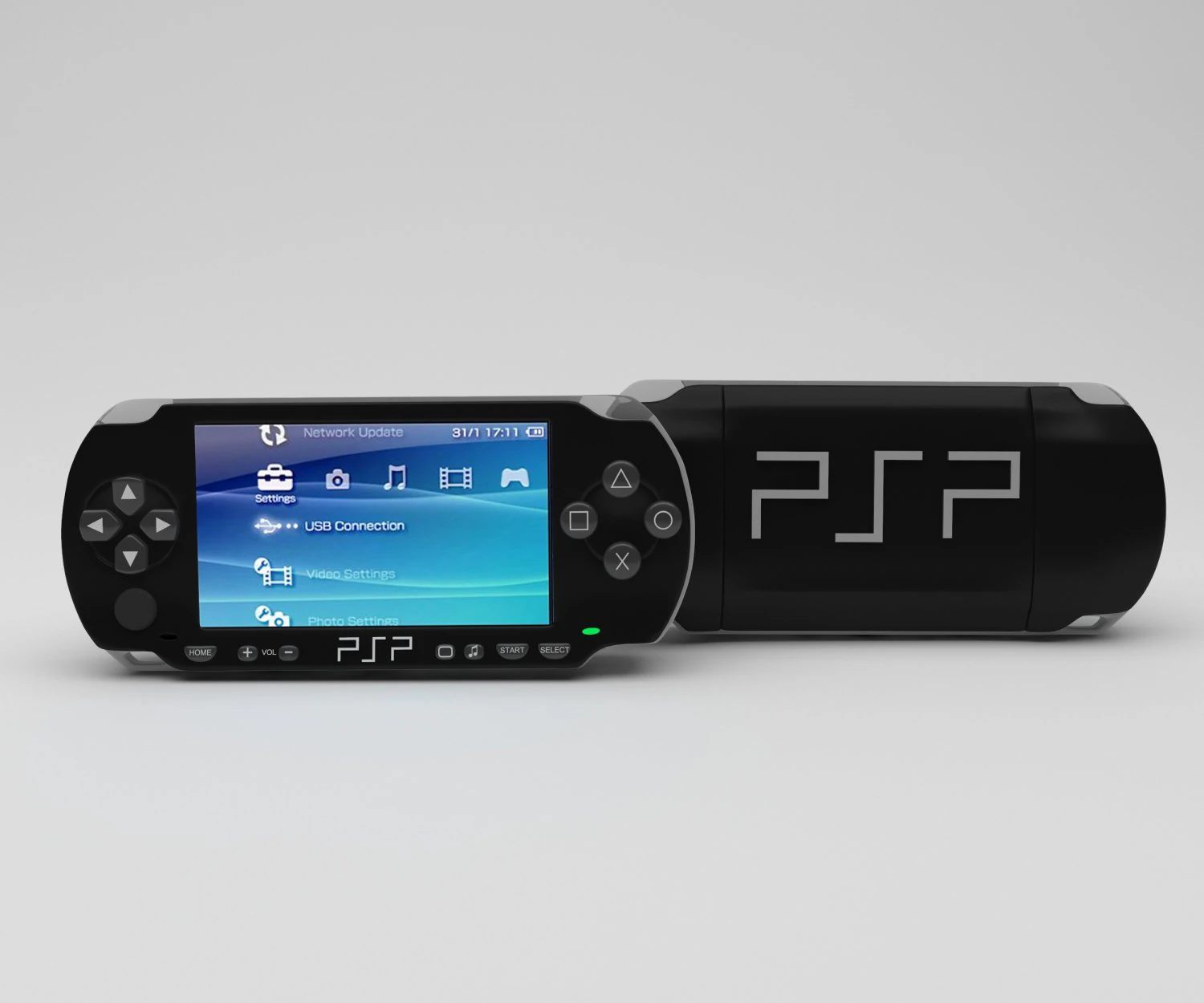 psp 3d model 3D Model .c4d .max .obj .3ds .fbx .stl .blend 