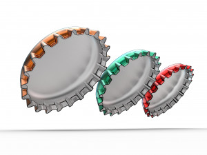 iron bottle cap 3D 打印模型
