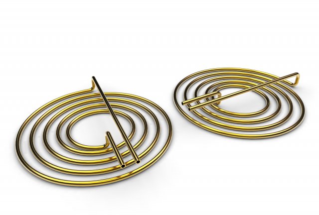 spiral pipe coil 3D Print Model .c4d .max .obj .3ds .fbx .stl .blend