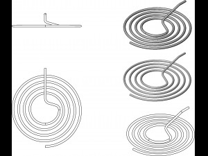 spiral pipe coil 3D Print Model