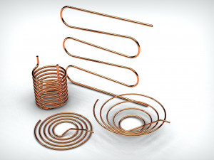 tapered pipe coil 3D 프린트 모델