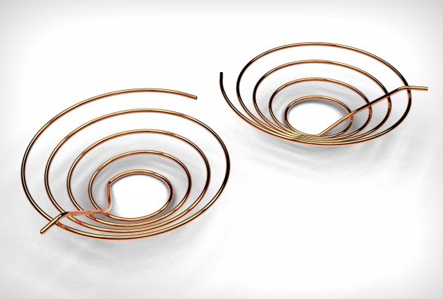 tapered pipe coil 3D 프린트 모델 .c4d .max .obj .3ds .fbx .stl .blend 