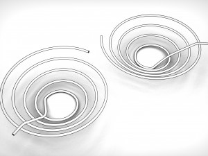 tapered pipe coil 3D 프린트 모델