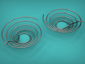 tapered pipe coil 3D 프린트 모델