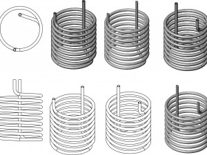 helical pipe coil Modello di stampa 3D