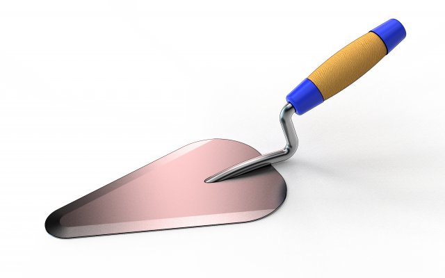 trowel 3D 프린트 모델 .c4d .max .obj .3ds .fbx .stl .blend 