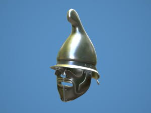 greek thracian hoplite helmet 3D Модель