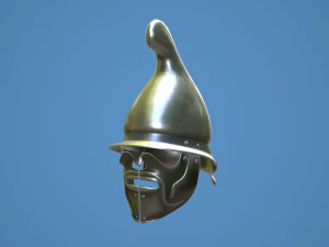greek thracian hoplite helmet 3D Model